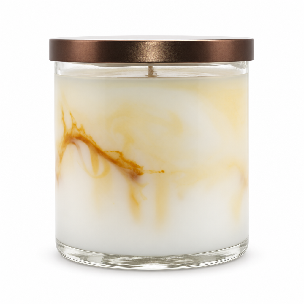 Brouhaha 8 oz marbled wax detail